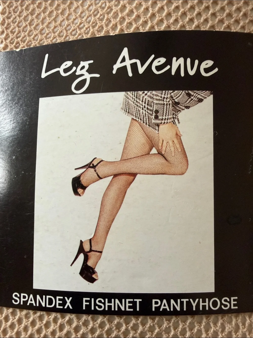 Leg Avenue Beige‎ Fishnet Spandex Pantyhose